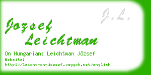 jozsef leichtman business card